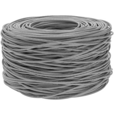 Cabo ethernet do ODM Cat6a 24AWG CCA, revestimento de PVC 305m 1000ft 10Gbps