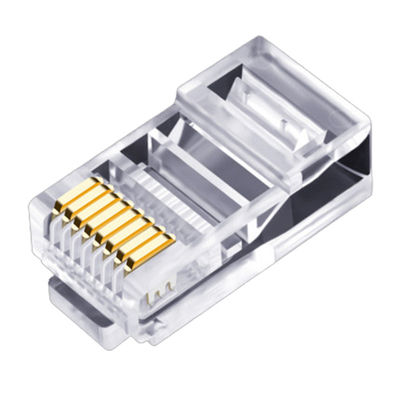 Os ethernet práticos UTP cabografam o conector RJ45 para Cat5e Cat6 Cat6a