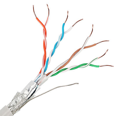 Cat5e protegido dobro Lan Cable UTP SFTP 24AWG com fios encalhados