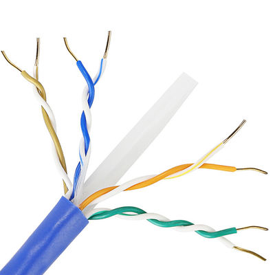 O ethernet de cobre puro Cat6 Lan Cable 1000 Ft de CU 4 EMPARELHA 23AWG 0.57mm para interno