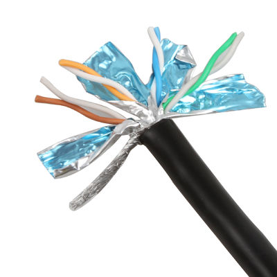 Twisted pair protegido do cabo exterior de 26AWG SFTP Cat7 prático