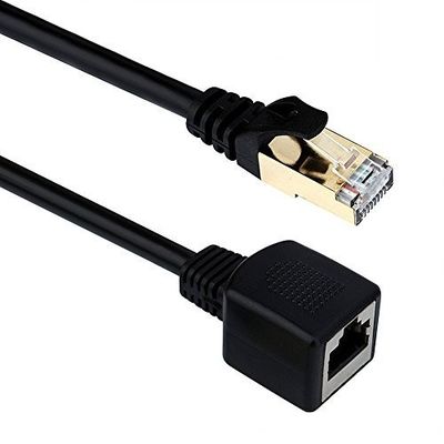 Cabo de extensão do cabo do remendo de Breakproof Cat7 com o homem ao conector fêmea