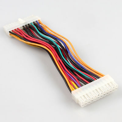 ATX preto estável 24 Pin Extension Cable, homem ao cabo distribuidor de corrente fêmea de ATX