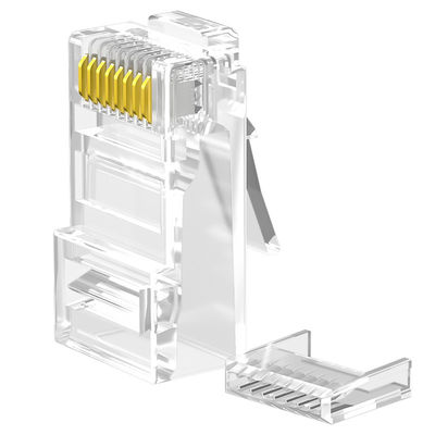 O conector durável do PC RJ45 Cat6, 8P8C protegeu o conector de CAT6 UTP