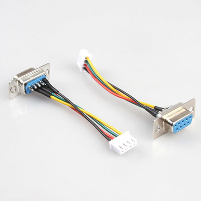Fêmea industrial do conjunto de chicote de fios DB9 do fio do cobre do OEM ao Pin de XH JST 3