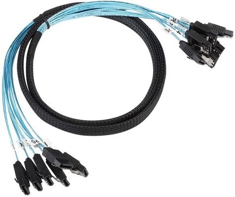 O fio fêmea do divisor aproveita o cabo 6Gbps SATA III HDD 7pin a 7pin para o servidor