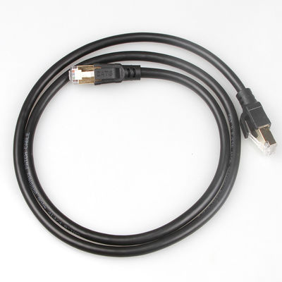 Cabo S/FTP 40Gbps 2000MHZ do remendo do OEM Gigabit Ethernet Cat8 prático