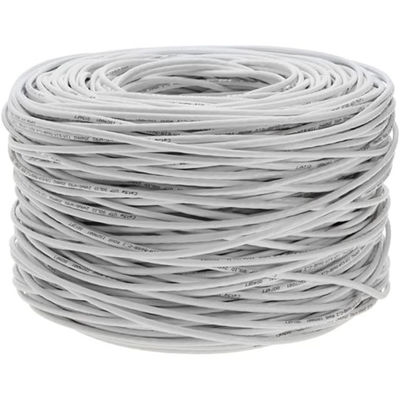 Cabo ethernet do ODM Cat6a 24AWG CCA, revestimento de PVC 305m 1000ft 10Gbps