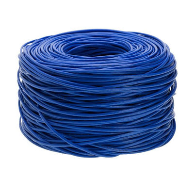 Cabo ethernet do ODM Cat6a 24AWG CCA, revestimento de PVC 305m 1000ft 10Gbps
