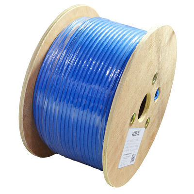 Rede Cat7 Lan Cable High Speed 20Gbps 24AWG do OEM porque revestimento de PVC de S/FTP 4 pares
