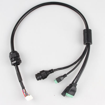 Cabo de câmera industrial 3.81 RJ45 prático, cabo de câmera LAN à prova de intempéries