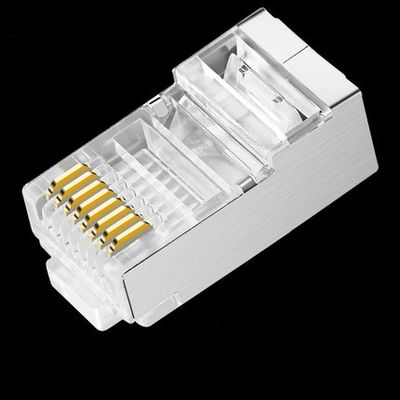 Os ethernet práticos UTP cabografam o conector RJ45 para Cat5e Cat6 Cat6a