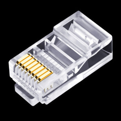 Os ethernet práticos UTP cabografam o conector RJ45 para Cat5e Cat6 Cat6a