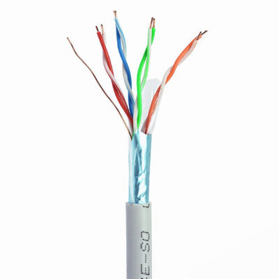 Ethernet Cat5e Lan Cable 24AWG do ftp do UL porque revestimento de PVC de 0.5mm 4 pares 305m