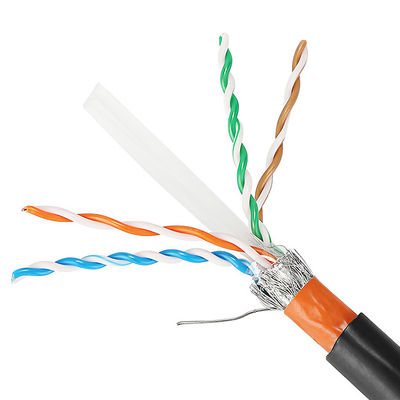 23AWG exterior Cat5e Lan Cable Cat 6 Cat6A Cat7 Cat7A com revestimento de PVC