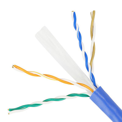 O ethernet de cobre puro Cat6 Lan Cable 1000 Ft de CU 4 EMPARELHA 23AWG 0.57mm para interno
