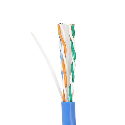 O ethernet de cobre puro Cat6 Lan Cable 1000 Ft de CU 4 EMPARELHA 23AWG 0.57mm para interno