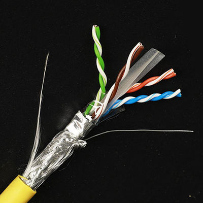 LSZH 23AWG Cat6 protegeu o cobre desencapado puro do elevado desempenho do cabo STP SSTP