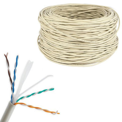Gato interno 6 de Grey Patch Cord UTP, CU 4 pares do cabo de cobre puro de 0.55mm LSZH CAT6