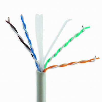 Gato interno 6 de Grey Patch Cord UTP, CU 4 pares do cabo de cobre puro de 0.55mm LSZH CAT6