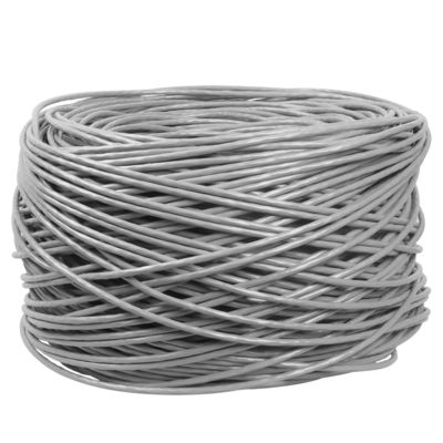 O cabo UTP Lan Cable 4 do Internet de 1000FT CCA CAT6 EMPARELHA 24AWG 0.48mm 305M Grey
