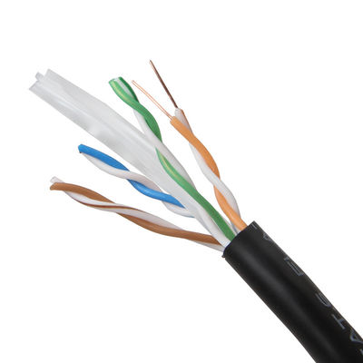 Cabo de remendo preto de Cat6 Cat6a para o ponto de entrada RJ45 UTP de Gigabit Ethernet 650MHz 100W