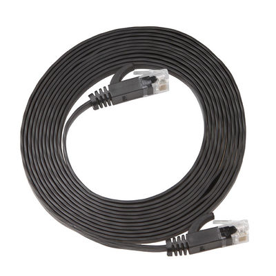 Gigabit de alta velocidade de Corde do remendo liso magro durável de Cat6a prático