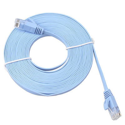 Gigabit de alta velocidade de Corde do remendo liso magro durável de Cat6a prático