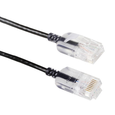 Cobre desencapado puro magro 10G 30AWG do cabo de remendo RJ45 da corrida Cat6a de Snagless UTP