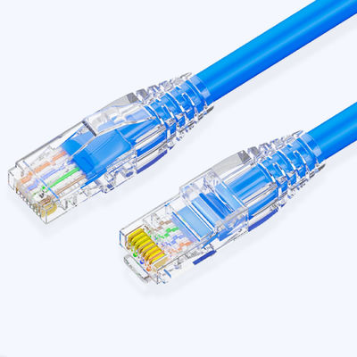 ethernet Cat6 do cabo de 100W PoE+ RJ45, cabo azul de Cat6 Gigabit Ethernet