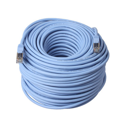 Os ethernet internos Cat5e remendam o revestimento de PVC do ftp STP do cabo 100m com o conector RJ45
