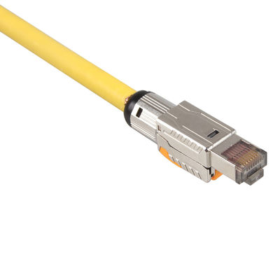 Cor amarela protegida dobro de Lan Cable S/FTP 22AWG do gato 8 dos ethernet de LSZH