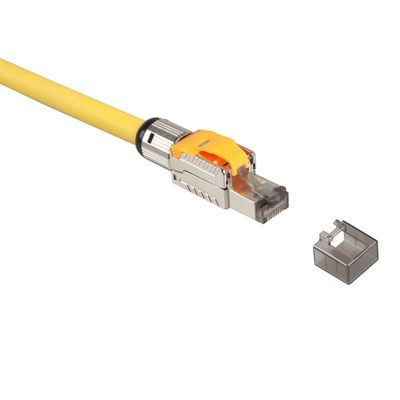 Cor amarela protegida dobro de Lan Cable S/FTP 22AWG do gato 8 dos ethernet de LSZH