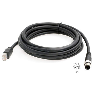 Código industrial 8 Pin To RJ45 do cabo ethernet M12 D de ROHS Cat6 para o sensor de Fieldbus