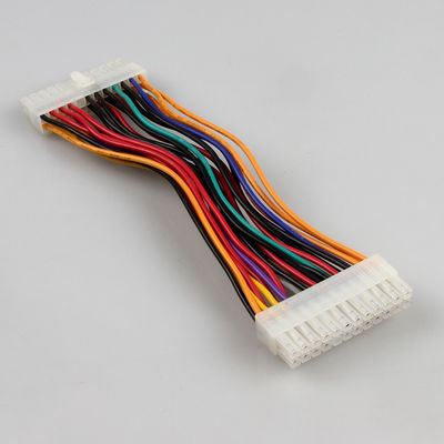 ATX preto estável 24 Pin Extension Cable, homem ao cabo distribuidor de corrente fêmea de ATX