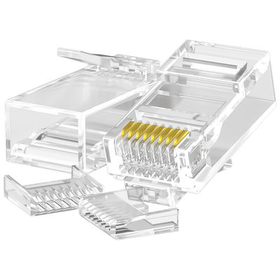 O conector durável do PC RJ45 Cat6, 8P8C protegeu o conector de CAT6 UTP