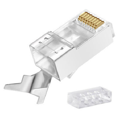 Conectores de fio elétrico Ethernet RJ45 para CAT5E CAT6 CAT6A CAT7 CAT8