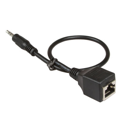 3.5mm 1/8&quot; homem feito sob encomenda dos conjuntos RJ45 do fio a Cat5 fêmea Cat6