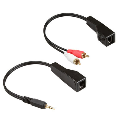 Sinal audio de RCA ajuste branco vermelho Cat5 Cat6 Cat7 Cat8 da cor do cabo de um estéreo de 3,5 milímetros