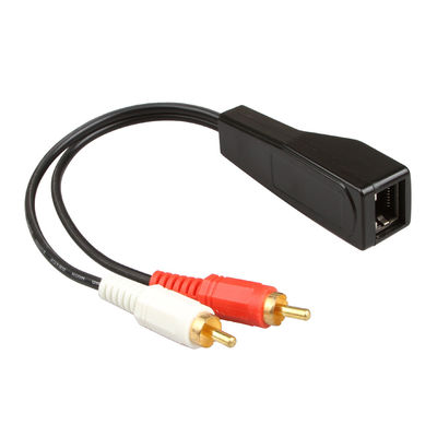 Estéreo feito sob encomenda 2 RCA dos conjuntos do fio de Cat7 Cat8 ao cobre desencapado estereofônico de 2 RCA