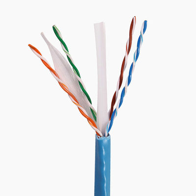 Cat6a 1000 revestimento de cobre contínuo do PVC 500Mzh LSZH de Lan Cables 23AWG 0.58mm dos ethernet do Ft