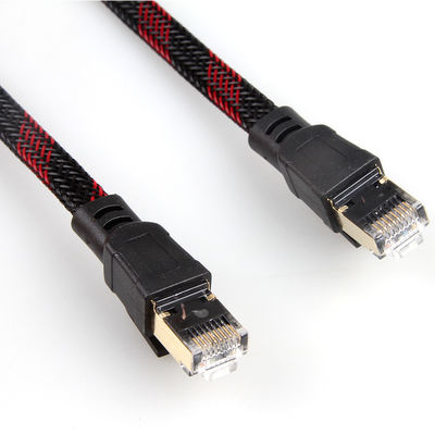 Nylon do cabo de remendo dos ethernet Cat7 do computador trançado para o router do modem do portátil do PC