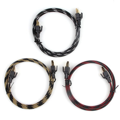 Nylon do cabo de remendo dos ethernet Cat7 do computador trançado para o router do modem do portátil do PC