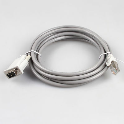 Chicote de fios industrial 26AWG 8P8C RJ45 do fio dos ethernet de CAT5E a DB9 Gray Color fêmea
