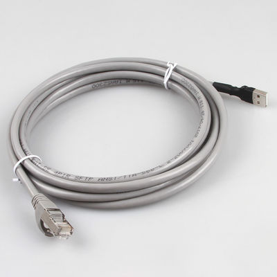 Cabo ethernet do computador 8P8C RJ45, USB durável ao cabo do adaptador RJ45