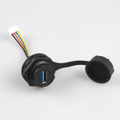 Conjunto de cabo LAN industrial à prova d'água IP68 XH 2.5 para USB 3.0 conector fêmea