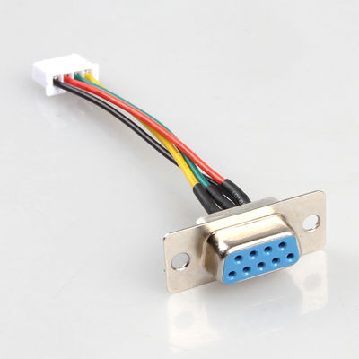 Fêmea industrial do conjunto de chicote de fios DB9 do fio do cobre do OEM ao Pin de XH JST 3