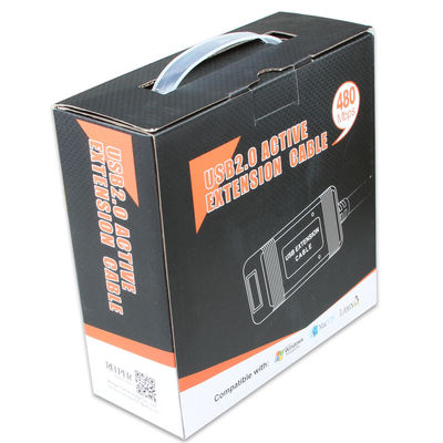 Cabo ativo durável do repetidor do PVC USB, cabo de extensão do repetidor de 30M USB