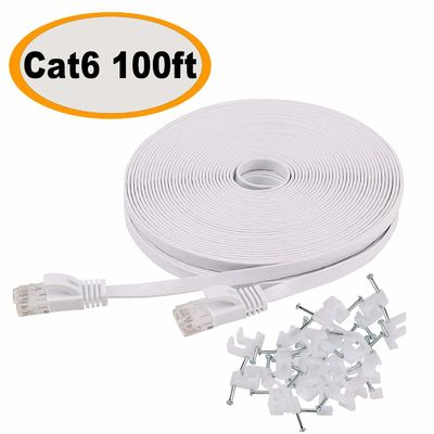 Bens lisos magros internos exteriores do Ft 10Gbps do cabo de remendo Cat6 100