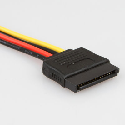 Divisor fêmea masculino Molex 4 Pin Durable do cabo do disco rígido de Y SATA
